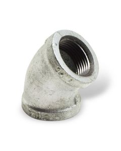 1 1/2" Galvanized Malleable Elbow 45°