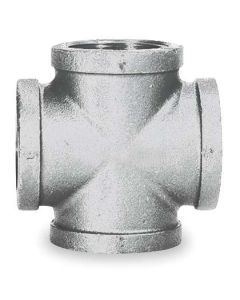 1 1/4" Galvanized Malleable Cross Tee