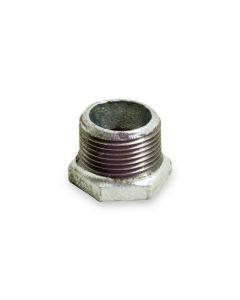 1-1/2" X 3/8" Galvanized Malleable Hex Bushing