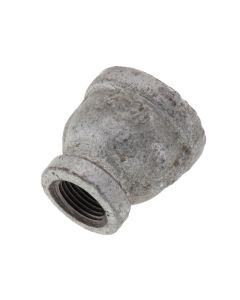 1 1/2" x 1 1/4" Galvanized Malleable Reducing Coupling