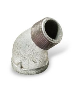 1 1/2" Galvanized Malleable Elbow 45° Street