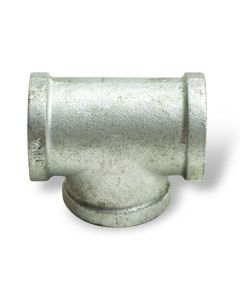 1" x 1" x 3/4" Galvanized Malleable Tee Reducing