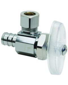 PEX Crimp Angle Supply Stop 1/2" x 3/8" OD
