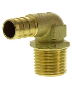 PEX Crimp MPT Elbow 90 1/2" x 1/2"