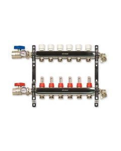 PEX Crimp Stainless 6-Loop Manifold 1/2"