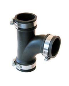 Rubber Quik Tee Clay, Plastic, Steel, Copper or Lead 1 1/2" x 1 1/2" x 1 1/2"