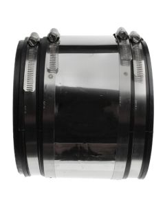 Rubber Shear Ring Coupling Clay to Cast Iron or PVC 5" x 4"