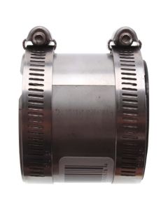 Rubber Shielded Coupling PVC to Cast Iron (or Cast Iron to PVC) 1 1/2" x 1/8"