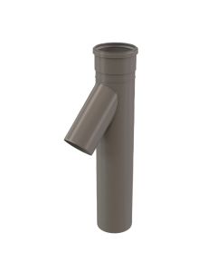Centrotherm ISBT080636, 250409501840, 8" X 36" Branch Tee with 6" Feeder in Gray