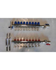 PEX Crimp Stainless 9-Loop Manifold 1/2"
