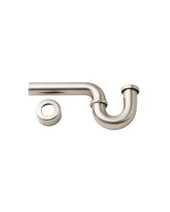 Davinci MT3130BRN 1-1/2" Inlet X 1-1/2" Outlet Lavatory P-Trap Includes High Box Flange in Brushed Nickel