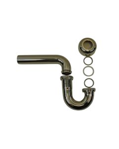 Davinci MT3130PN 1-1/2" Inlet X 1-1/2" Outlet Lavatory P-Trap Includes High Box Flange in Polished Nickel