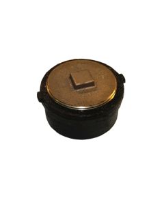 Tyler Pipe 012153, 8" Cast Iron No-Hub Cleanout Ferrule With Type A Brass Plug