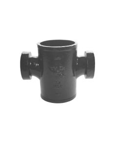 Tyler Pipe 009306, 2" x 1-1/2"  Cast Iron Tapped Sanitary Cross No-Hub Tee
