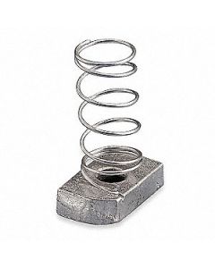 Galvanized Strut Nut w/ Spring 3/8"
