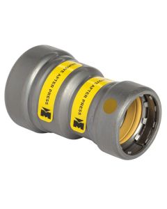 Mueller CP01074G Carbon Steel Press GAS Coupling Reducing P x P, 2" x 1 1/4"
