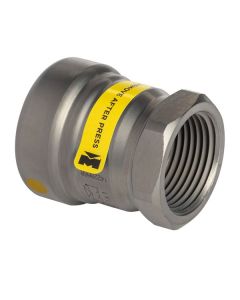 Mueller CP01263G Carbon Steel Press GAS Adapter Female P x FPT, 1"