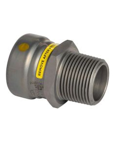 Mueller CP01187G Carbon Steel Press GAS Adapter Male P x MPT, 2"
