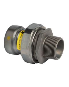 Mueller CP11210G Carbon Steel Press GAS Union Male P x MPT, 1/2"