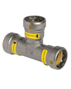 Mueller CP04084G Carbon Steel Press GAS Tee P x P x P, 1 1/2"